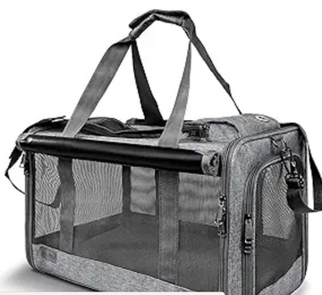 GAPZER Pet Carrier for Large Cats, Soft-Sided Cat Carrier for Medium Big Cats and Puppy up to 20lbs, Washable Dog Carrier Privacy Protection for Home Outdoor Travel